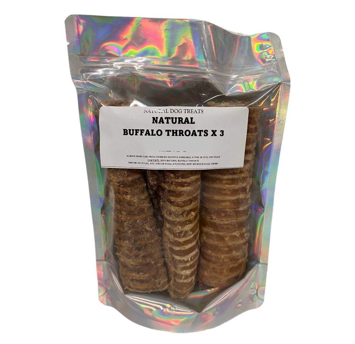 Buffalo Throats x 3 Natural Dog Treats