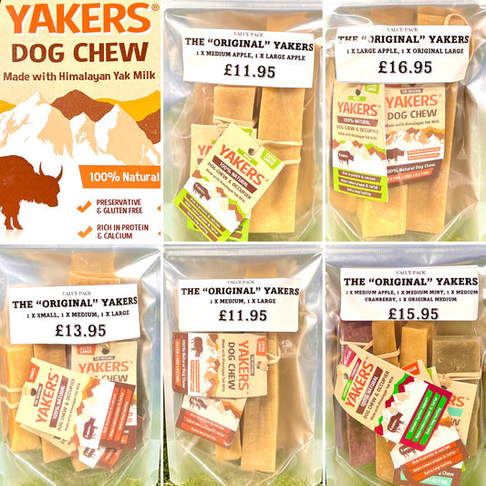 YAKERS DOG CHEWS VALUE PACKS
