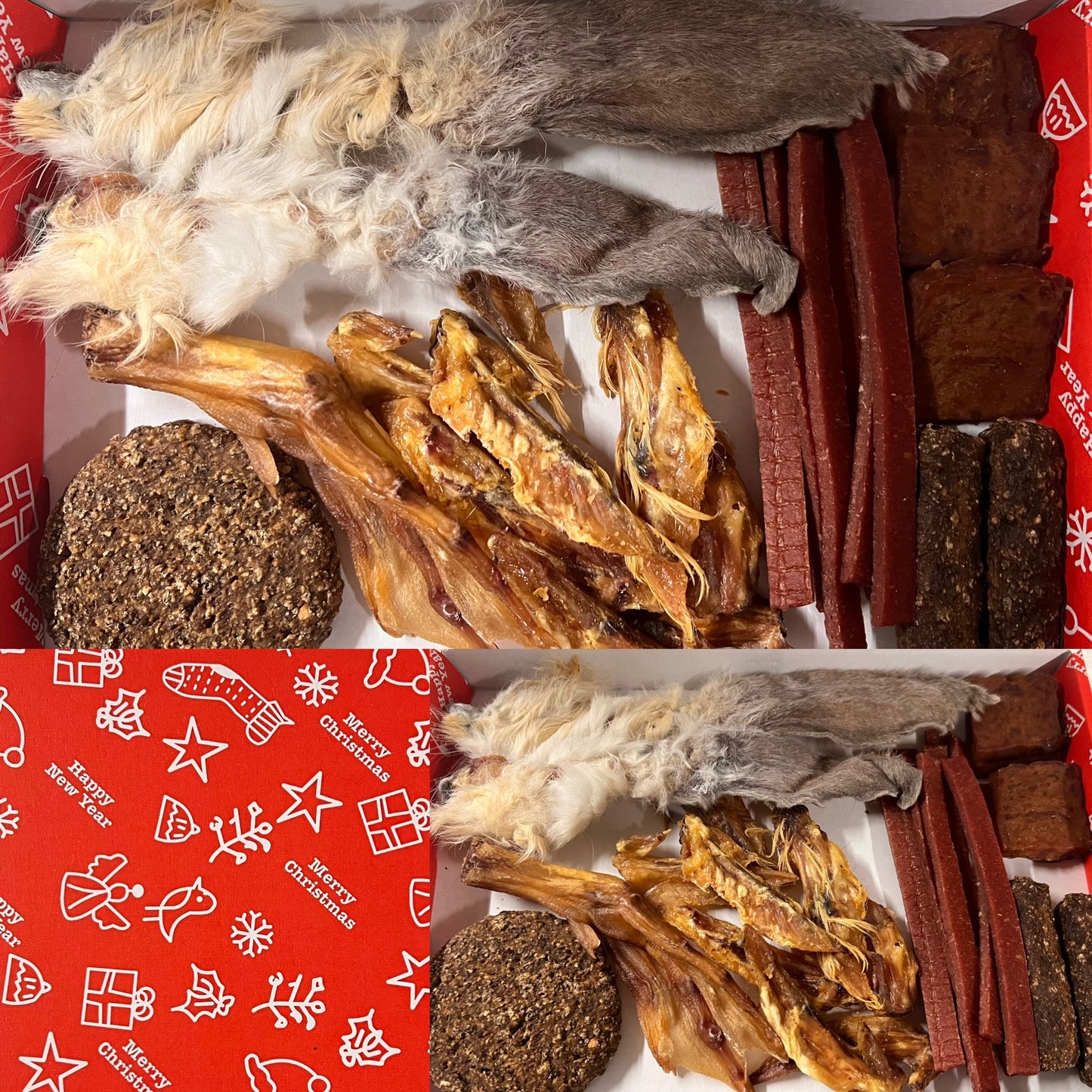 Christmas Treat Gift Box For Dogs, Meaty & Natural Treat Selection